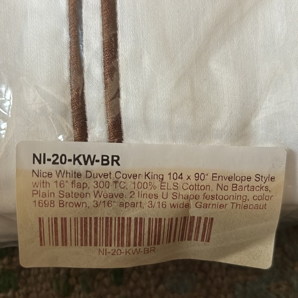 Garner Thiebaut King Duvet Cover 100% Cotton NWT - Picture 3 of 4